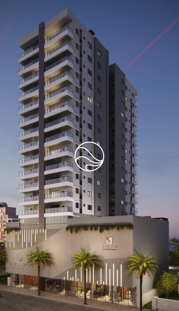 a imagem contém a fachada do prédio do residencial belize modelado em 3d